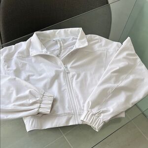 Women's Alo White crop Jacket